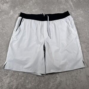 Ten Thousand Interval Shorts Mens 2XL White Lined Athletic Running Training